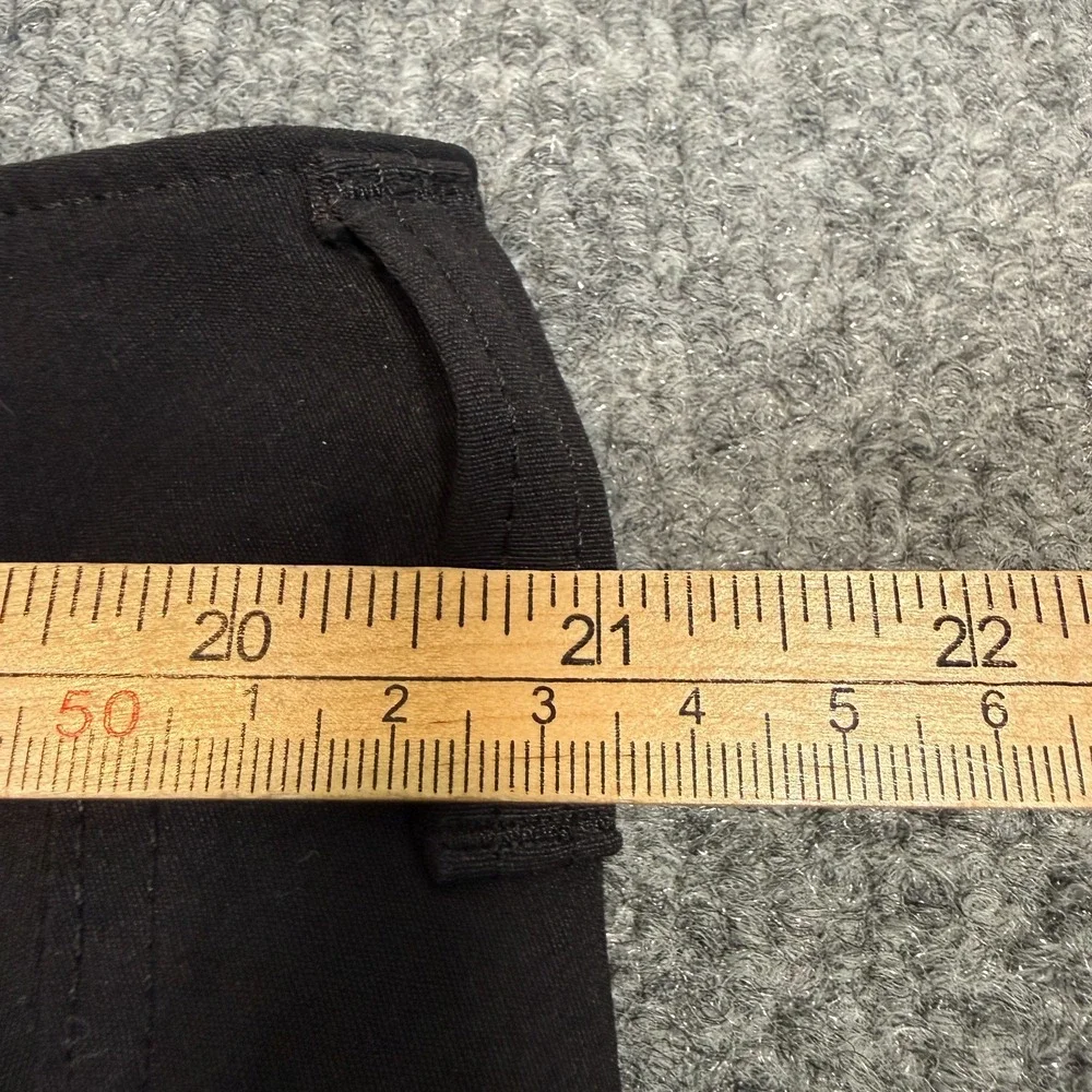 Eddie Bauer Fleece Lined Tech‎ Pants Mens 40x30 Black Nylon Cargo Straight Leg